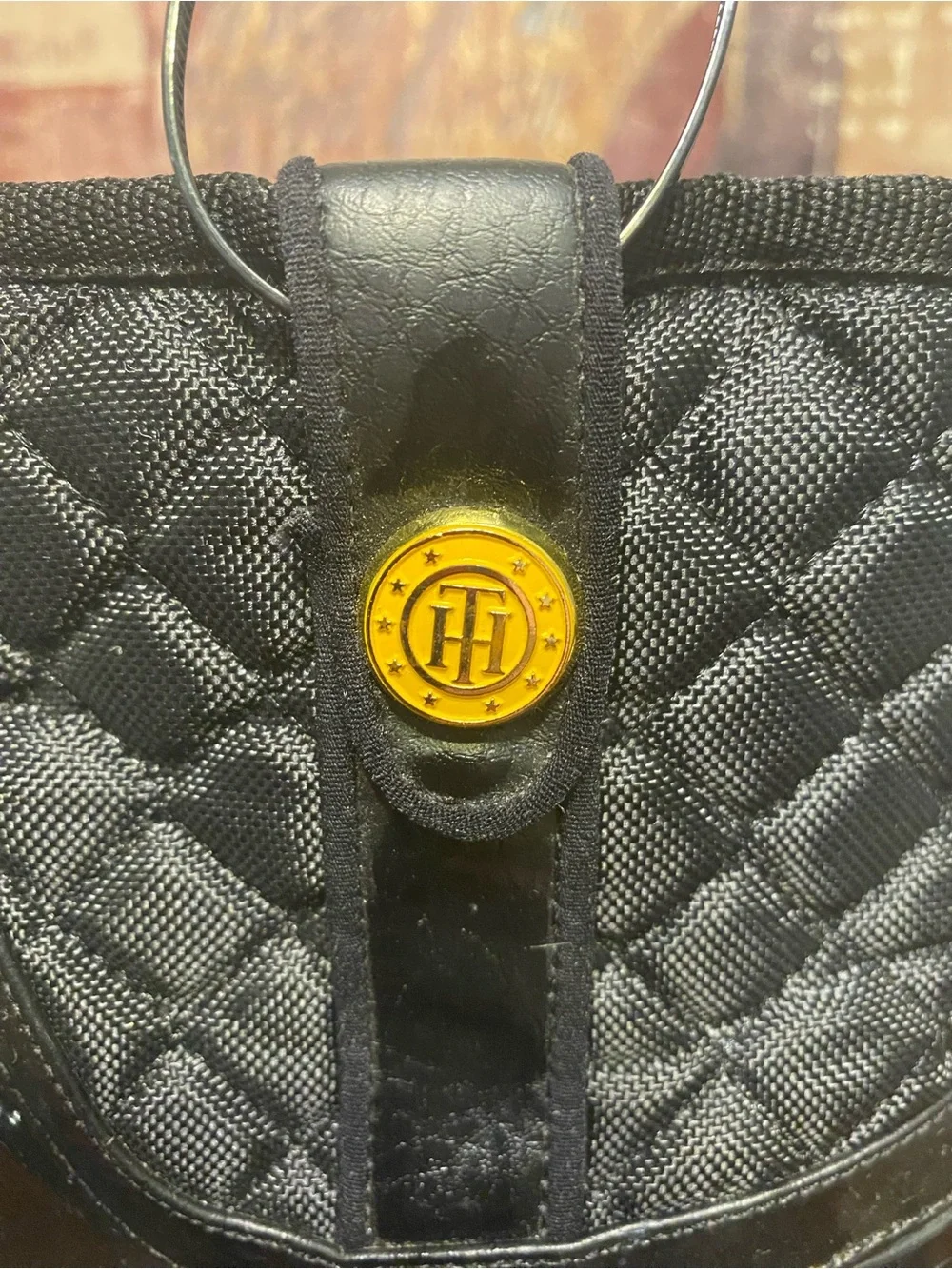 Tommy Hilfiger Women's Black Quilted Rain Ankle Boots